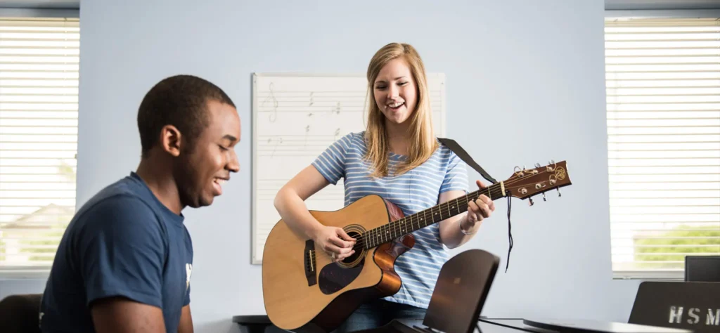 people playing music